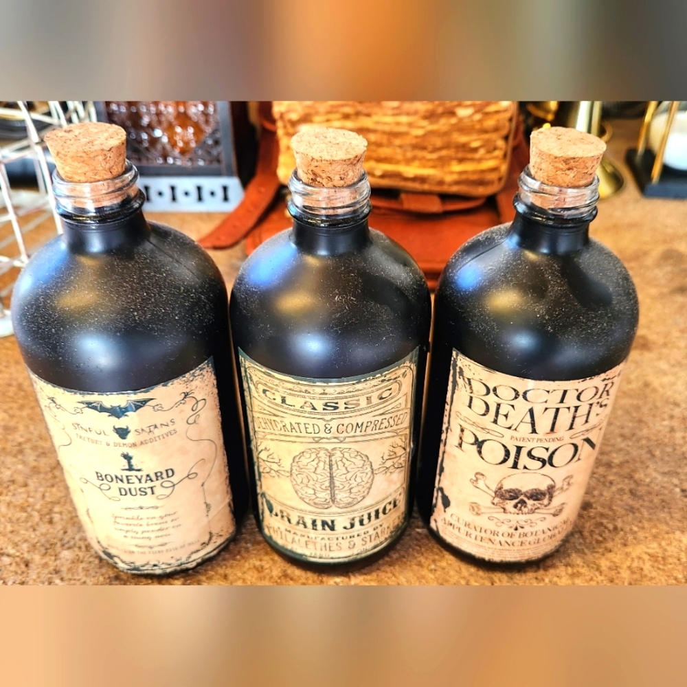 Prop 3 Poison Bottles